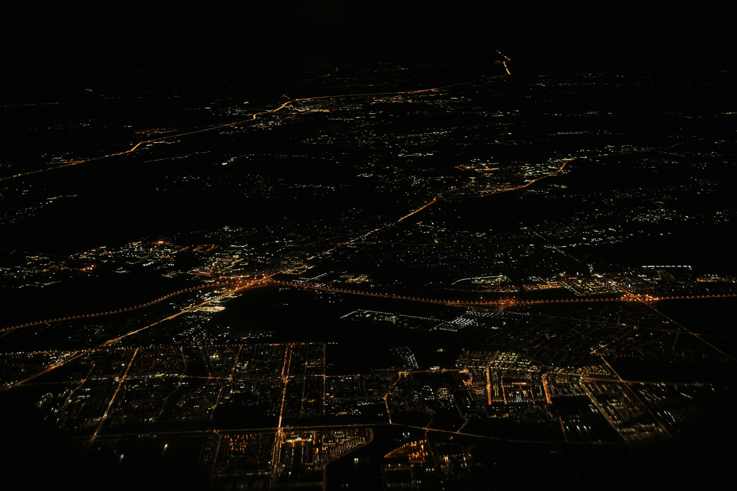 Modern city skyline utilizing stable power grid